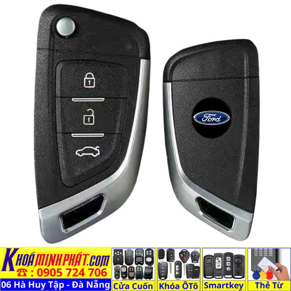 Làm Chìa khoá remote smartkey xe ô tô , Sửa chữa thay vỏ thay pin cho Ford Ranger, Everest, Explorer, Territory, Transit, Ranger Raptor, Tourneo, Escape, EcoSport, Focus, Fiesta, Mondeo, F-150 - Làm Chìa Khoá Xe Ô Tô - Minh Phát