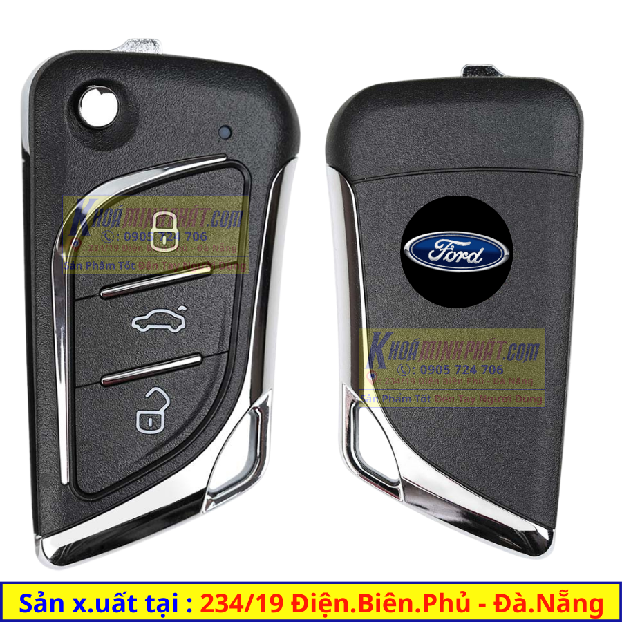 Chìa khoá xe ô tô Ford mẫu V17 Ranger, Everest, Explorer, Territory, Transit, Ranger Raptor, Tourneo, Escape