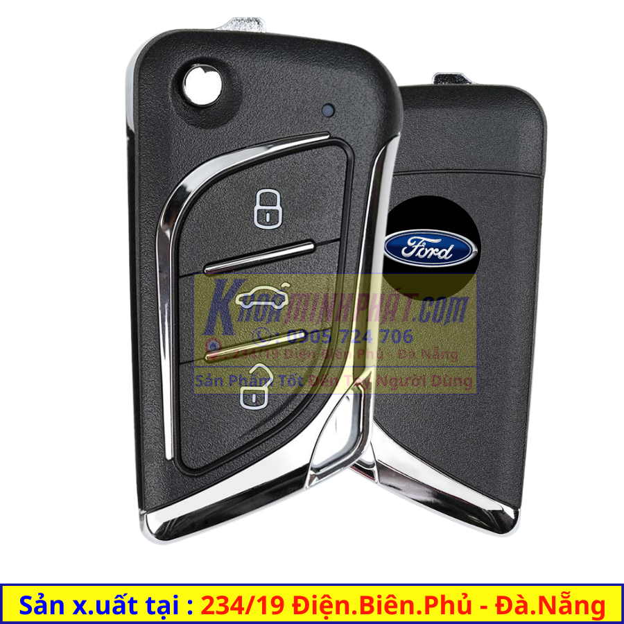 Chìa khoá xe ô tô Ford mẫu V17 Ranger, Everest, Explorer, Territory, Transit, Ranger Raptor, Tourneo, Escape