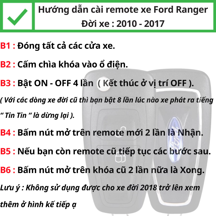 Hướng dẫn Làm Chìa khoá remote học lệnh xe Ford Ranger 2.2 - Minh Phát