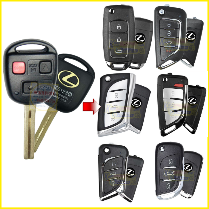Chìa khóa remote xe Lexus LX470 và GX470