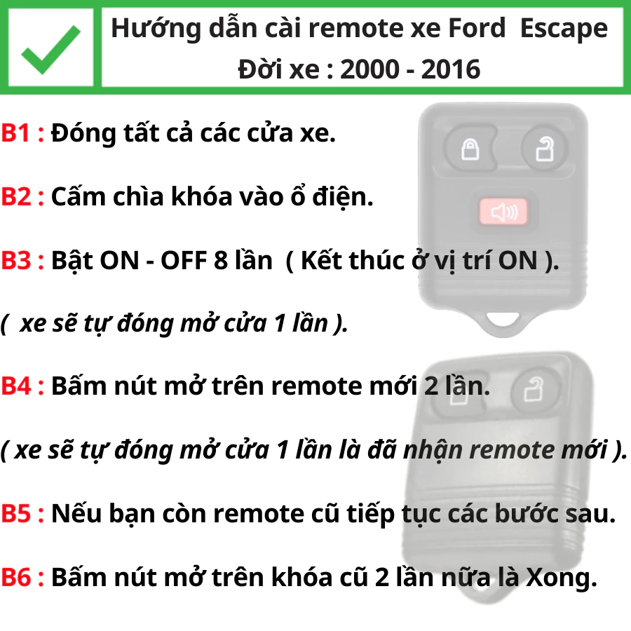 Hướng đẫn Lập trình chìa khóa học lệnh xe Ford Escape - Minh Phát