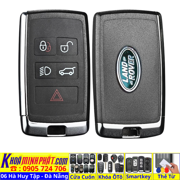 Vỏ Nâng Cấp Chìa Khoá xe ô tô Range Rover Jaguar Evoque, Velar, Sport F-Pace, XE, XF V92 - Làm Chìa Khoá Xe Ô Tô - Minh Phát Thay pin thay vỏ độ gập smartkey remote