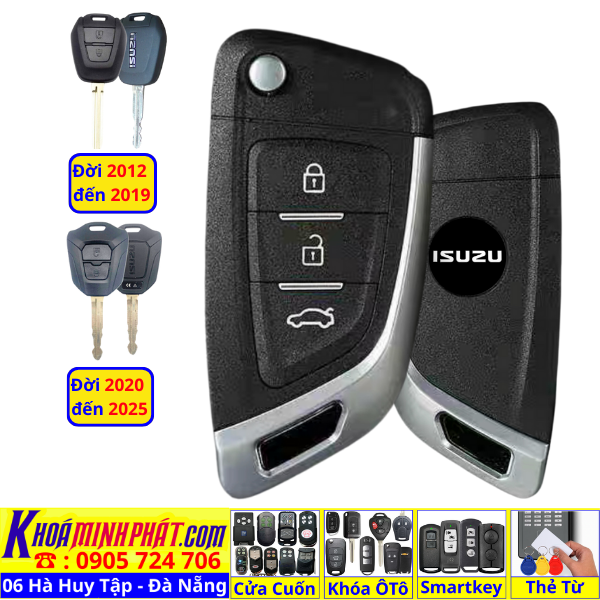 Chìa Khoá Ô Tô Isuzu Dmax Độ Gập – Sao Chép Chìa Khoá Xe Ô Tô Đà Nẵng V14