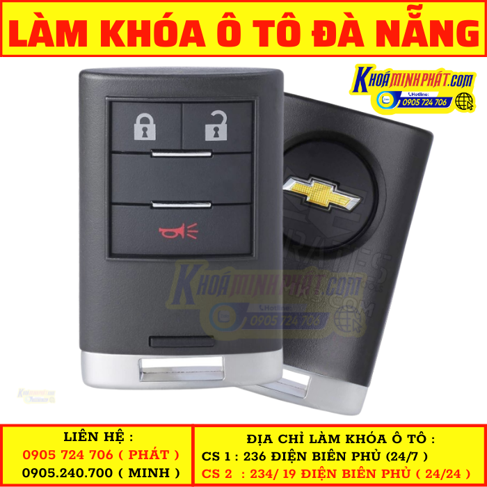 Làm khóa xe Ô tô Đà Nẵng Captiva Smartkey Làm khóa xe Ô tô Đà Nẵng Chevrolet Captiva Smartkey