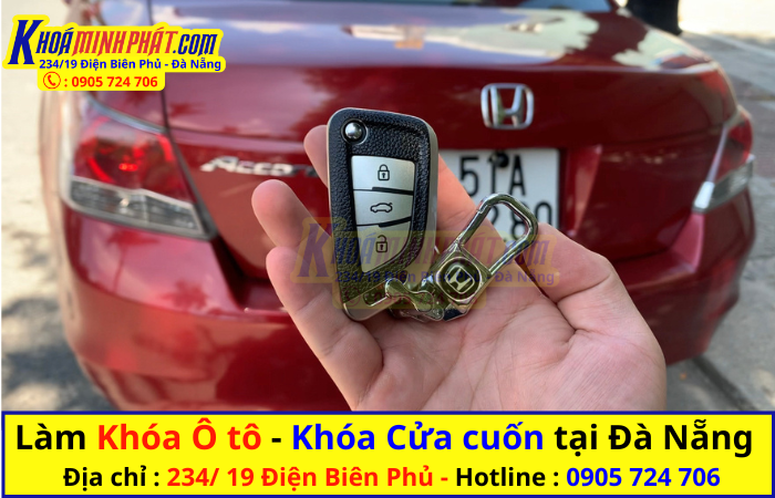 Làm chìa khóa xe Ô tô tại Đà Nẵng Minh Phát Honda Accord