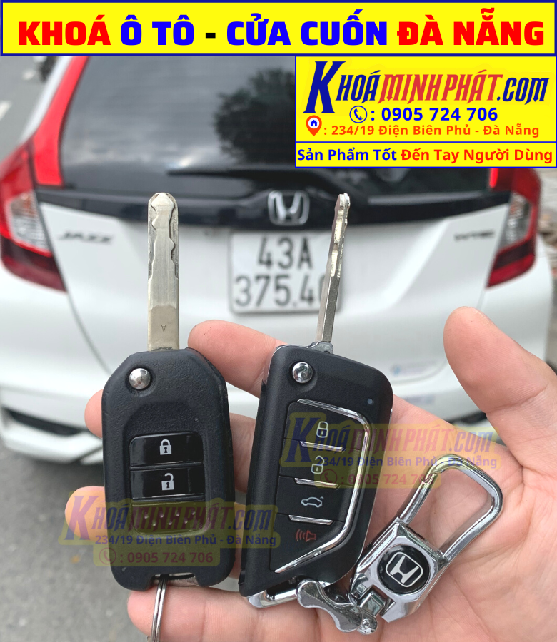 Làm chìa khóa xe Ô tô Honda Jazz tại Đà Nẵng