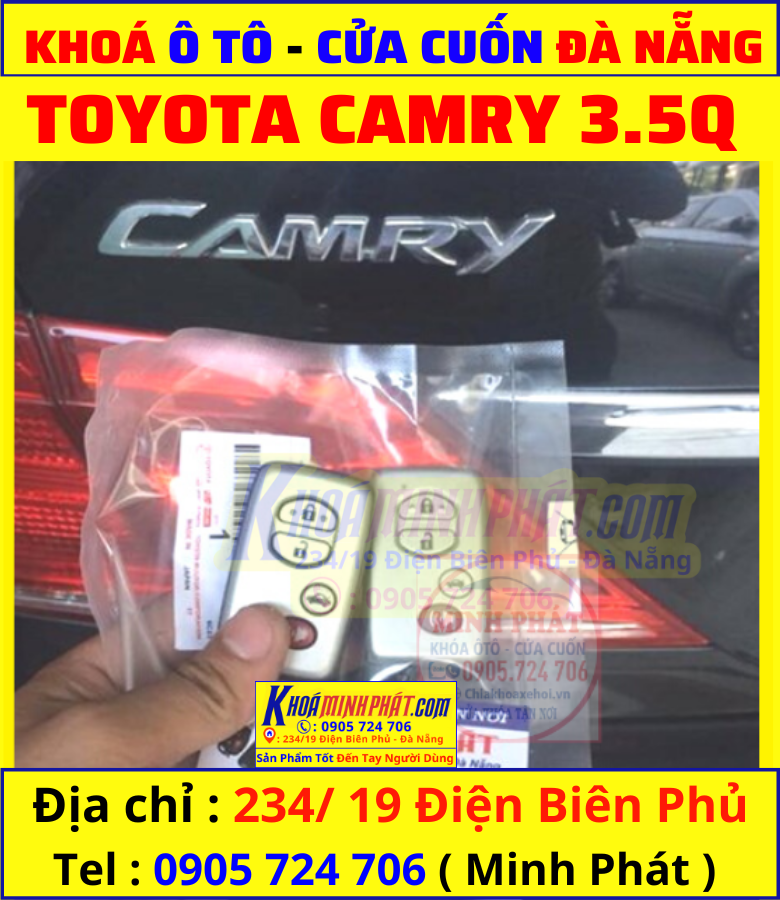 Làm chìa xe Toyota Camry 3.5Q tại Đà Nẵng