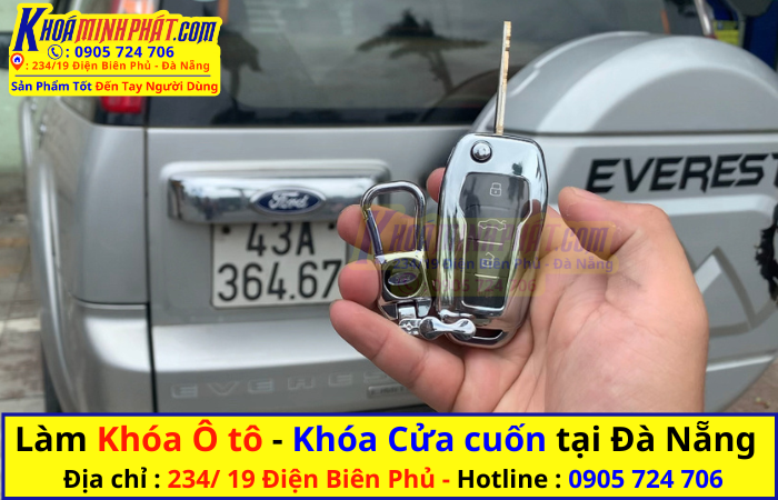 Làm chìa khoá xe Ô tô Đà Nẵng Ford Everest Làm chìa khoá xe Ô tô Đà Nẵng Ford Everest