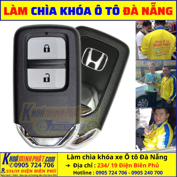 Làm Chìa Khóa Ô tô Đà Nẵng Honda CRV