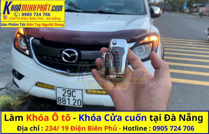 Làm chìa khoá xe Ô tô tại Đà Nẵng Mazda BT50 2020 Làm chìa khoá xe Ô tô tại Đà Nẵng Mazda BT50