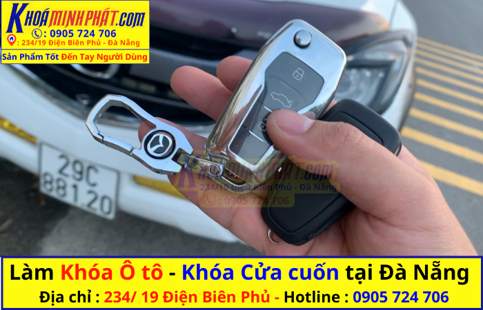 Làm chìa khóa xe Ô tô tại Đà Nẵng mazda bt50 độ gập Làm chìa khóa xe Ô tô tại Đà Nẵng mazda bt50