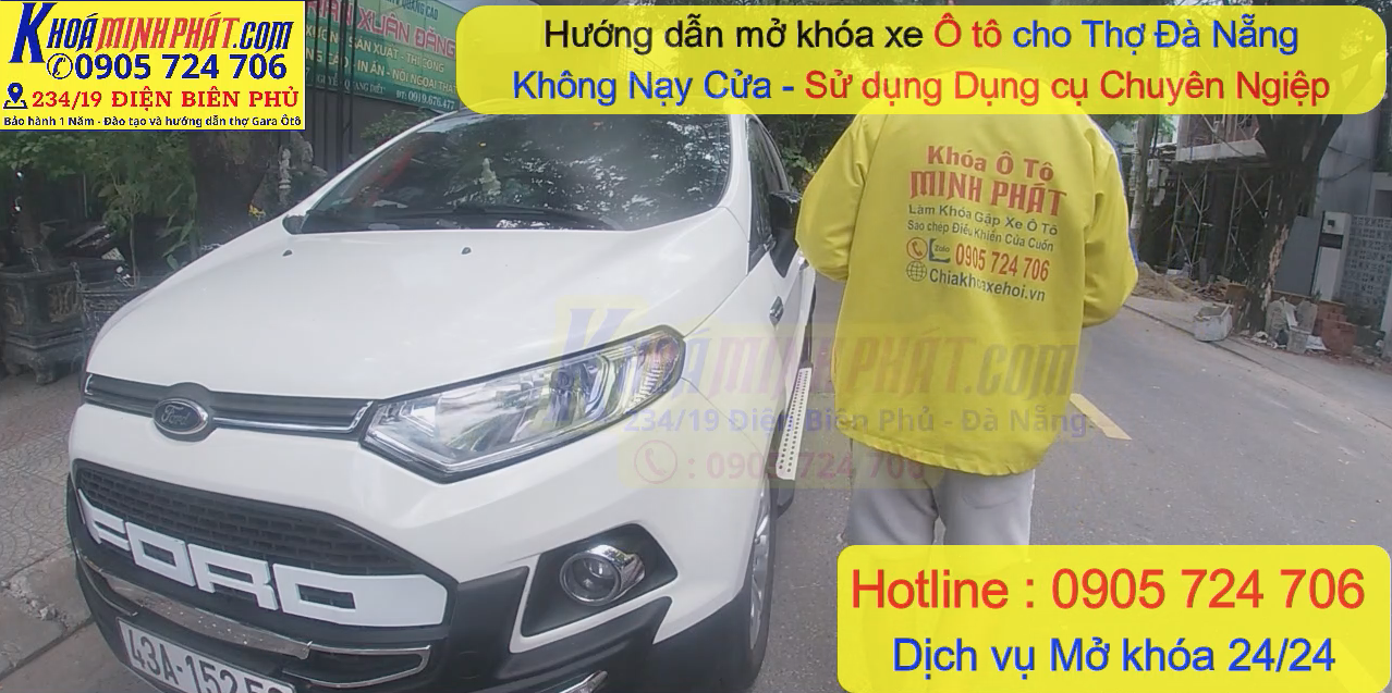 Cách mở khóa cửa xe ô tô tại Đà Nẵng