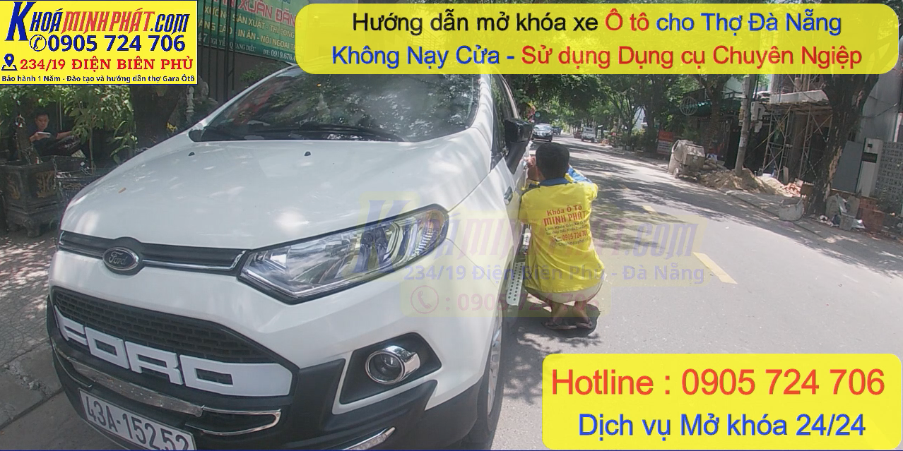 Dịch vụ mở khóa cửa xe hơi tại Đà Nẵng