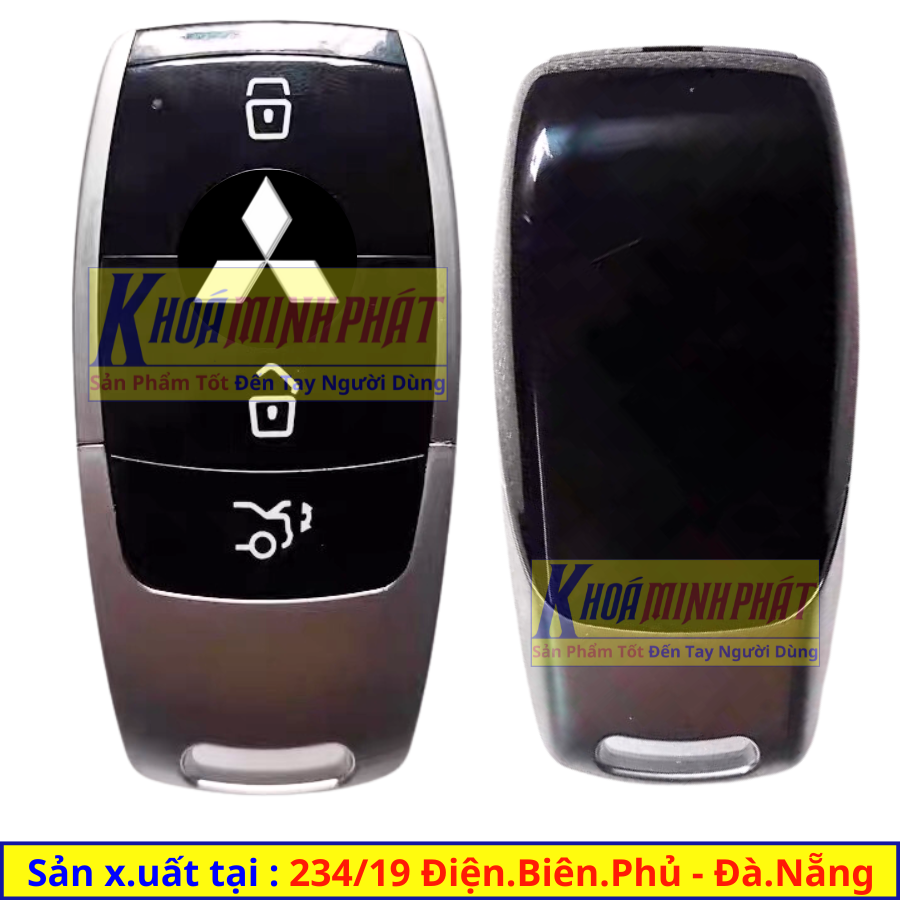 Chìa khóa Smartkey xe Ô tô Mẫu V2 Mitsubishi Outlander Xpander, Attrage, Mirage, Triton, Pajero