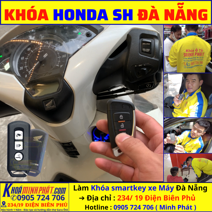 Sữa chìa khóa smartkey Honda Sh Đà Nẵng