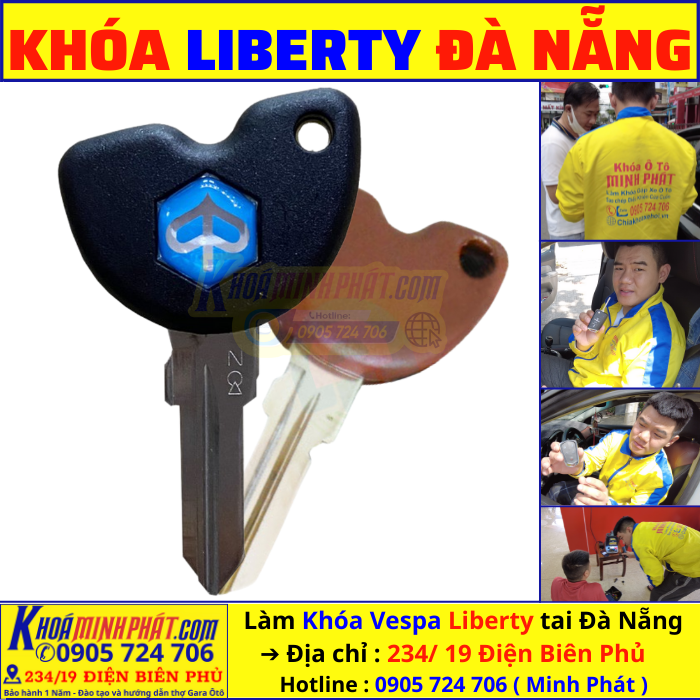 Làm chìa khóa xe Liberty tại Đà Nẵng bằng máy CNC