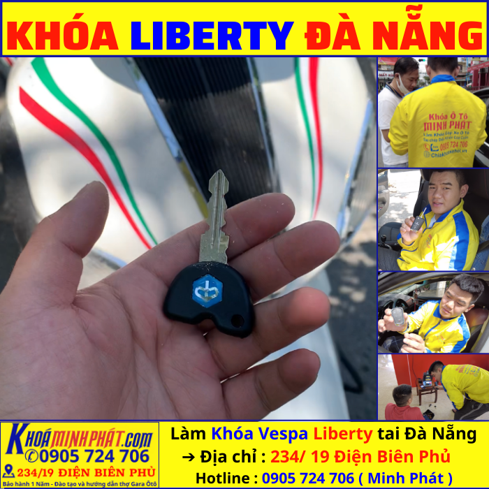 Mất chìa khoá xe Liberty tại Đà Nẵng