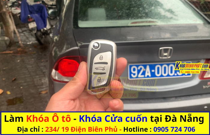 Làm chìa khóa xe Ô tô tại Đà Nẵng Honda Civic