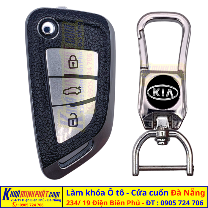 Chìa khoá xe ô tô Đà Nẵng Bao da TPU V15 kia