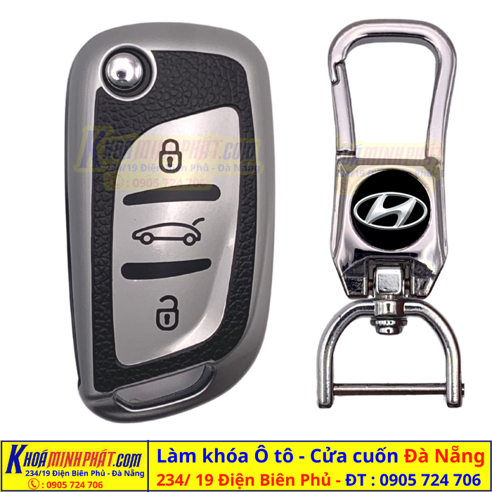 Làm chìa khoá xe ô tô Đà Nẵng Bao da V11 Hyundai