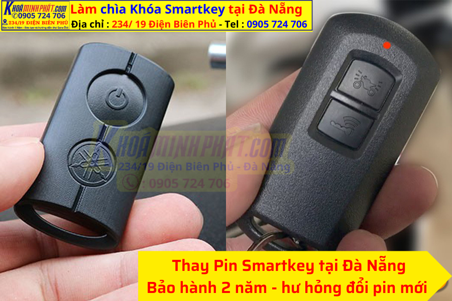 Chìa khóa thông minh Smartkey hết pin