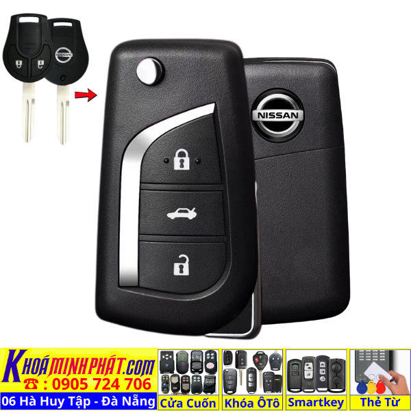 Chìa Khoá Gập Sẵn Mạch Điều Khiển Cho Nissan Navara, Terra – Học Lệnh Nhanh V13