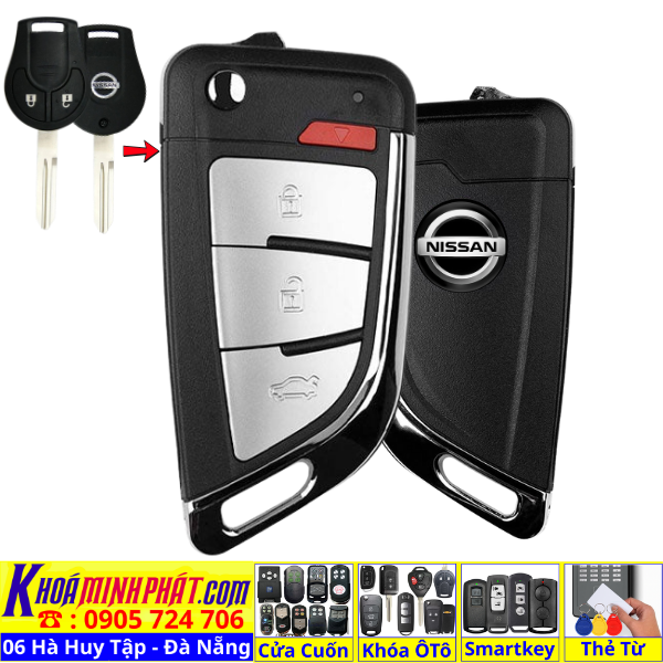 Remote Học Lệnh Xe Ô Tô Nissan Navara, Terra – Chìa Sẵn Mạch, Sóng Ổn Định V16