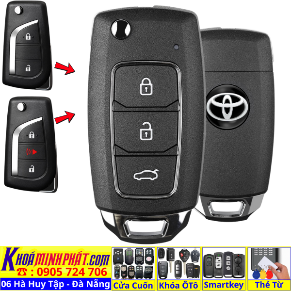 Chìa Khoá Ô Tô Toyota Innova 2015–2025, Toyota Fortuner 2015–2025 – Điều Khiển Từ Xa V28