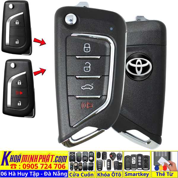 Chìa Khoá Học Lệnh Xe Ô Tô Toyota Fortuner & Innova 2015–2025 – Chìa Sẵn Mạch V21