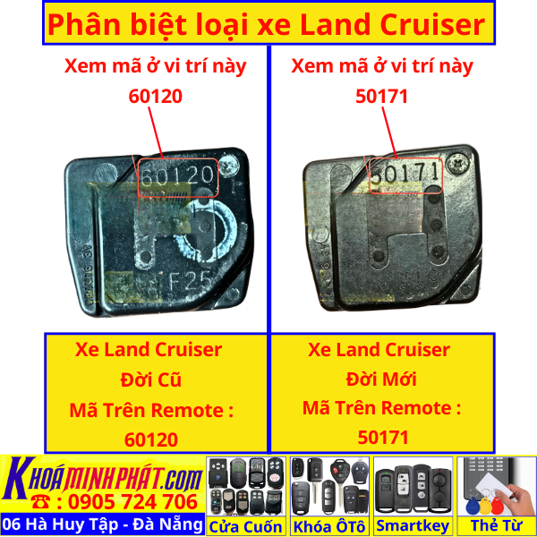 Chìa khoá độ gập xe Toyota Land Cruiser đời 1998 1999 2000 2001 2002 2003 2004 2005 2006 2007 remote học lênh điều khiển từ xa mẫu gấp gọn