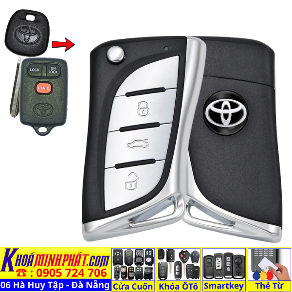 Chìa Khoá Học Lệnh Xe Ô Tô Toyota Camry 2000–2005 – Chìa Sẵn Mạch V19