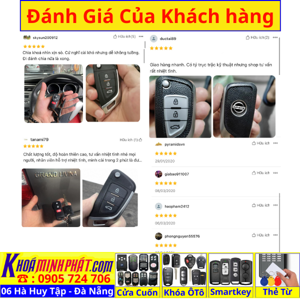 Chìa khoá remote độ gập xe Nissan Grand Livina Full chức năng remote học lệnh gấp gọn điều khiển V14