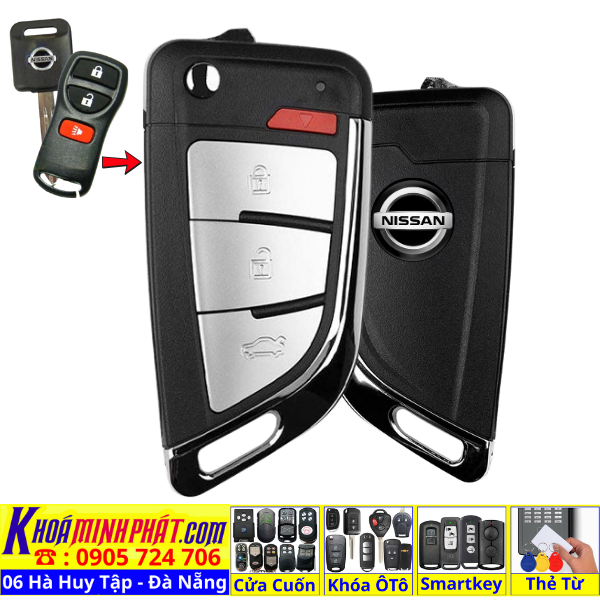 Remote Học Lệnh Xe Ô Tô Nissan Grand Livina – Chìa Sẵn Mạch, Sóng Ổn Định V16