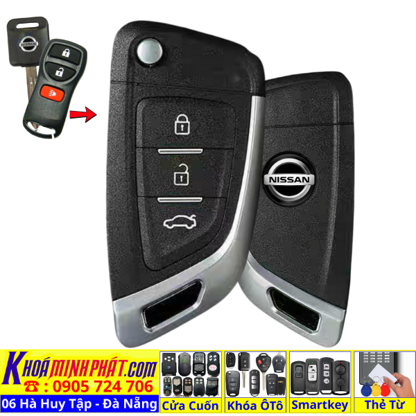 Chìa Khoá Ô Tô Nissan Grand Livina – Điều Khiển Từ Xa, Điều Khiển Cửa Ô Tô V14