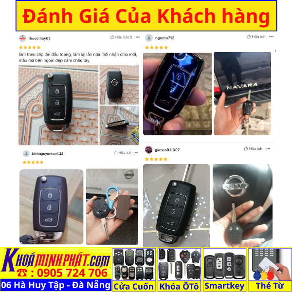 Chìa khoá remote độ gập xe Nissan Navara, Terra Full chức năng remote học lệnh gấp gọn điều khiển V28