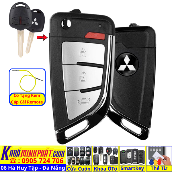 Chìa Khóa Remote Mitsubishi Grandis Full Chức Năng – Làm & Cài Đặt Tận Nơi Đà Nẵng V16