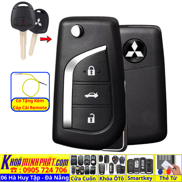 Làm Chìa Khóa Xe Ô Tô Mitsubishi Grandis | Remote Thông Minh Học Lệnh Chuẩn Xe V13