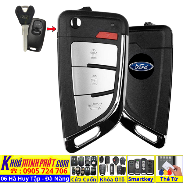 Chìa Khóa Remote Ford Everest Full Chức Năng – Làm & Cài Đặt Tận Nơi Đà Nẵng V16