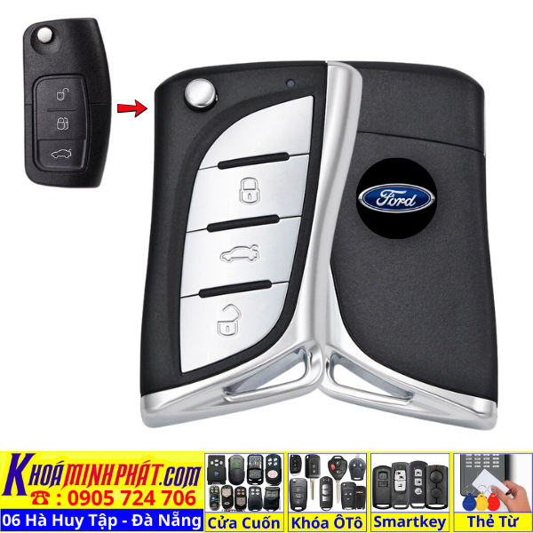 Sửa Chìa Khóa Remote Xe Ford Focus Fiesta – Thay Pin, Học Lệnh Full Chức Năng V19