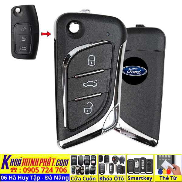 Làm Chìa Khóa Xe Ford Mất Hết – Lập Trình Remote, Đồng Bộ Chìa Khóa Theo Xe V17
