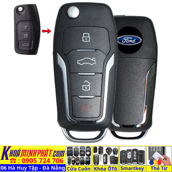 Làm Lại Chìa Khóa Xe Ford Focus Fiesta EcoSport – Sửa Remote, Học Lệnh Theo Xe V12