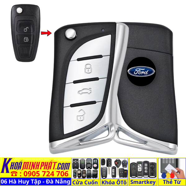 Làm Thêm Chìa Khoá Xe Ford Ranger, Tourneo, EcoSport – Remote Học Lệnh Nhanh V19