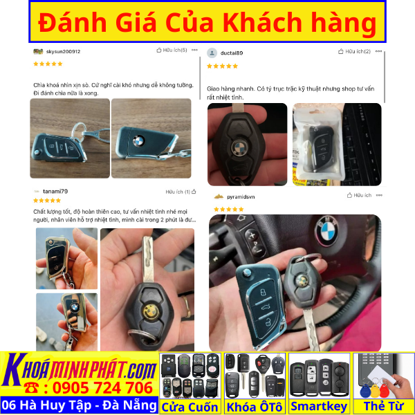 Chìa khóa remote xe BMW E60 E46 318i 325i tần số 433Mhz Điều khiển độ gập gấp gọn mẫu V17
