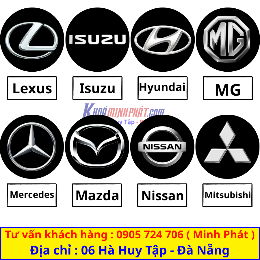 Logo cho khoá xe ô tô các hãng 1 - Làm chìa khoá xe ô tô Đà Nẵng Minh Phát smartkey 2 Logo cho khoá xe ô tô các hãng 1 - Làm chìa khoá xe ô tô Đà Nẵng Minh Phát smartkey 2