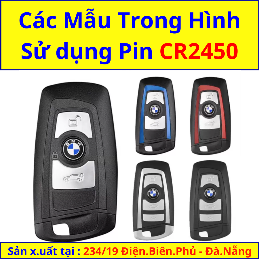 Pin Chìa Khóa Xe Ô Tô BMW X3, BMW X5, BMW X7, 740Li, 5 Series - Pin Cúc Áo CR2032, CR2450 tại 234/ 19 Điện biên phủ đà nẵng CR2450