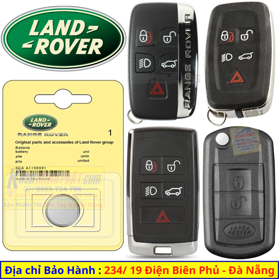 Pin chìa khóa xe Ô Tô Range Rover, Land Rover, Jaguar CR2032