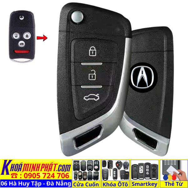 Chìa khóa độ gập xe ô tô mã Sản Phẩm : Acura V14