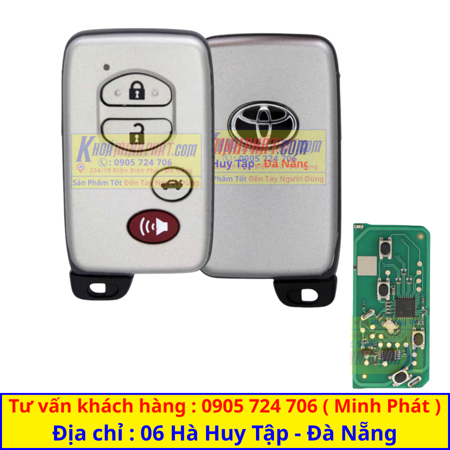 Vỏ mẫu 7 thay thế cho mạch điện VVDI smartkey toyota nhỏ